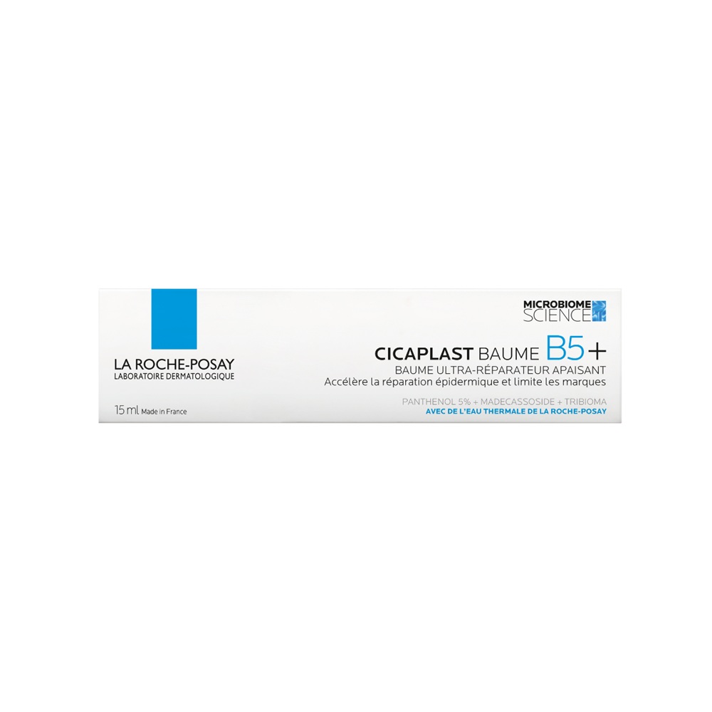 Balsam ultra-reparator calmant cu indicatii multiple Cicaplast B5, 15 ml, La Roche-Posay