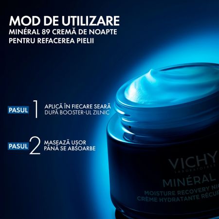 Crema de noapte cu melatonina Mineral 89, 50 ml, Vichy 647229