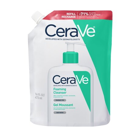 Rezerva Gel de curatare spumant pentru piele normal-grasa, 473 ml, CeraVe