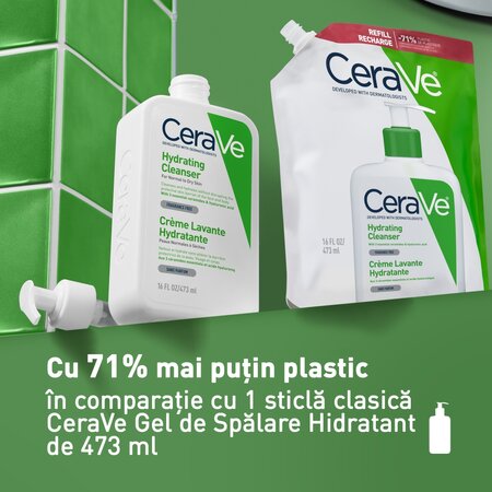 Rezerva gel de spalare hidratant pentru fata si corp, 473 ml, CeraVe 750736
