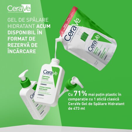 Rezerva gel de spalare hidratant pentru fata si corp, 473 ml, CeraVe 750737