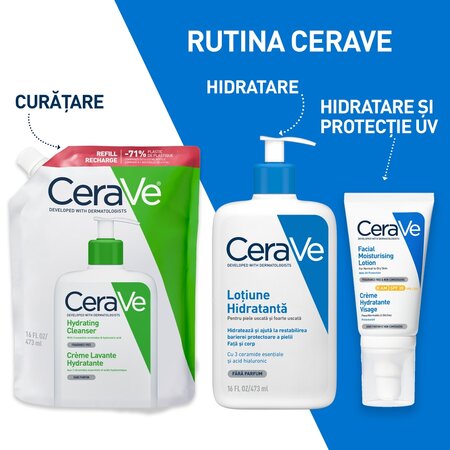 Rezerva gel de spalare hidratant pentru fata si corp, 473 ml, CeraVe 750741