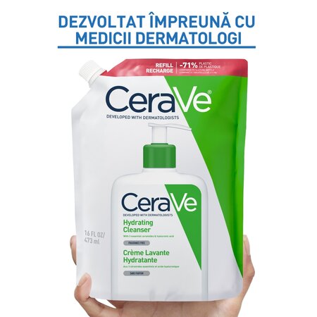Rezerva gel de spalare hidratant pentru fata si corp, 473 ml, CeraVe 750748