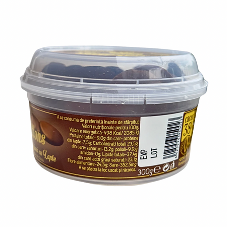 Banuti Stevia de ciocolata belgiana cu lapte SteviElle, 300 g, Hermes Natural 724802