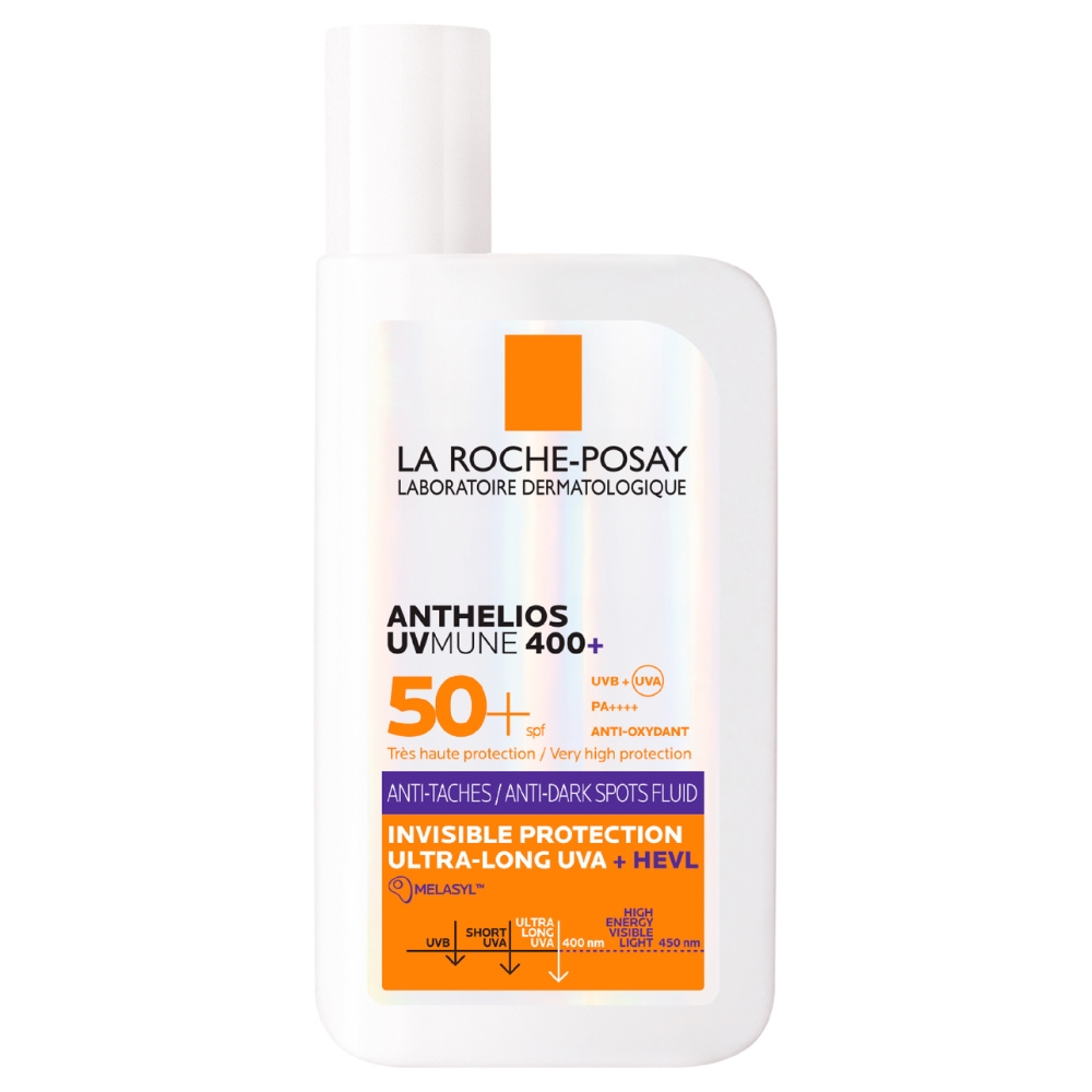 Fluid anti-pete pigmentare cu protectie solara SPF 50+ Anthelios UVmune 400+ HEVL, 50 ml, La Roche-Posay