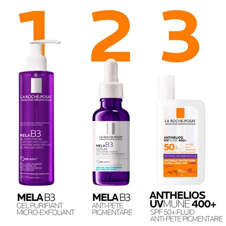 Fluid anti-pete pigmentare cu protectie solara SPF 50+ Anthelios UVmune 400+ HEVL, 50 ml, La Roche-Posay 711606