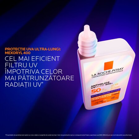 Fluid anti-pete pigmentare cu protectie solara SPF 50+ Anthelios UVmune 400+ HEVL, 50 ml, La Roche-Posay 711604