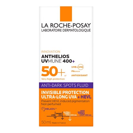 Fluid anti-pete pigmentare cu protectie solara SPF 50+ Anthelios UVmune 400+ HEVL, 50 ml, La Roche-Posay 711597
