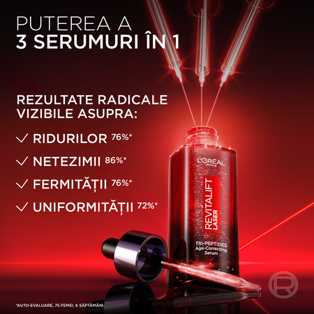 Serum antirid cu Tri-Peptide Revitalift Laser, 30 ml, L'Oreal Paris 644578