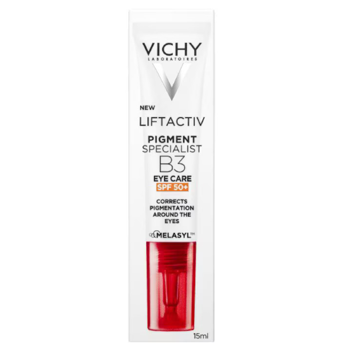 Crema cu efect antirid pentru conturul ochilor cu SPF 50 Liftactiv B3, 15 ml, Vichy