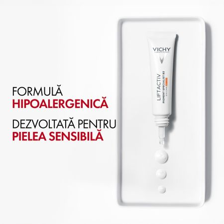 Crema cu efect antirid pentru conturul ochilor cu SPF 50 Liftactiv B3, 15 ml, Vichy 651070