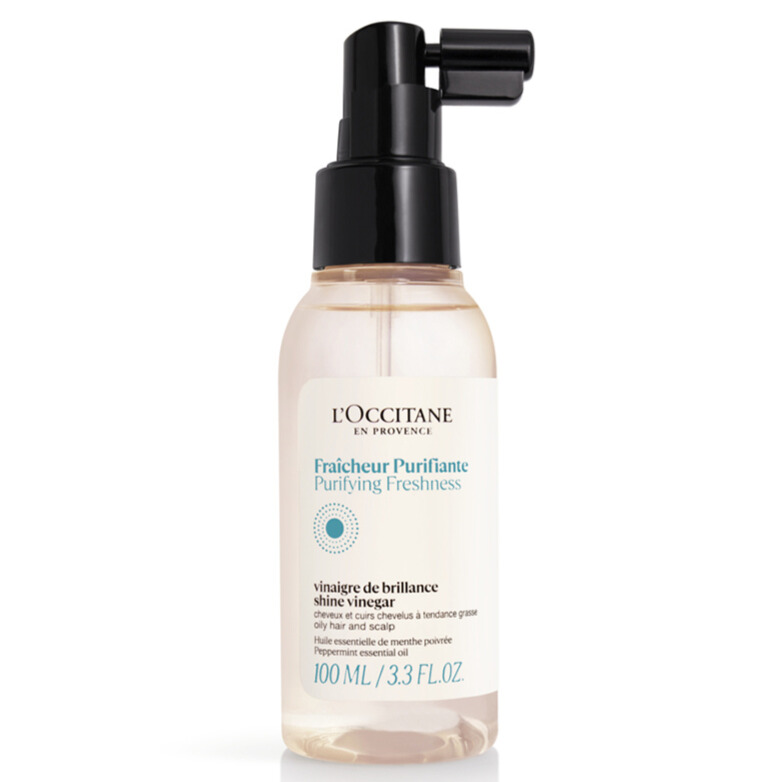 Lotiune de par cu efect de stralucire Purifying Freshness Finish Vinegar, 100 ml, L'Occitane