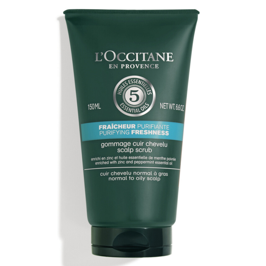 Exfoliant pentru scalp cu efect purifiant Scrub Purifying Freshness Scalp, 150 ml, L'Occitane