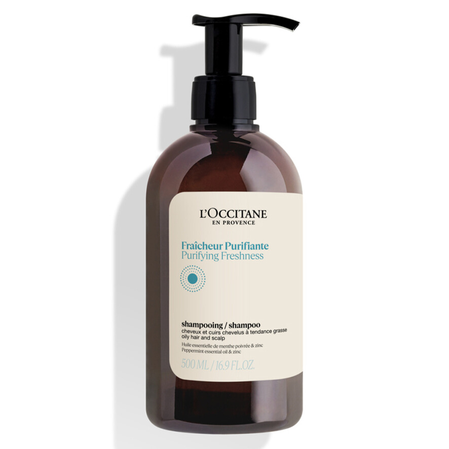 Sampon cu efect purifiant Purifying Freshness, 500 ml, L'Occitane