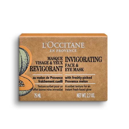 Masca pentru fata si ochi cu efect revitalizant Invigoarting Face & Eye Mask, 75 ml, L'Occitane 642107