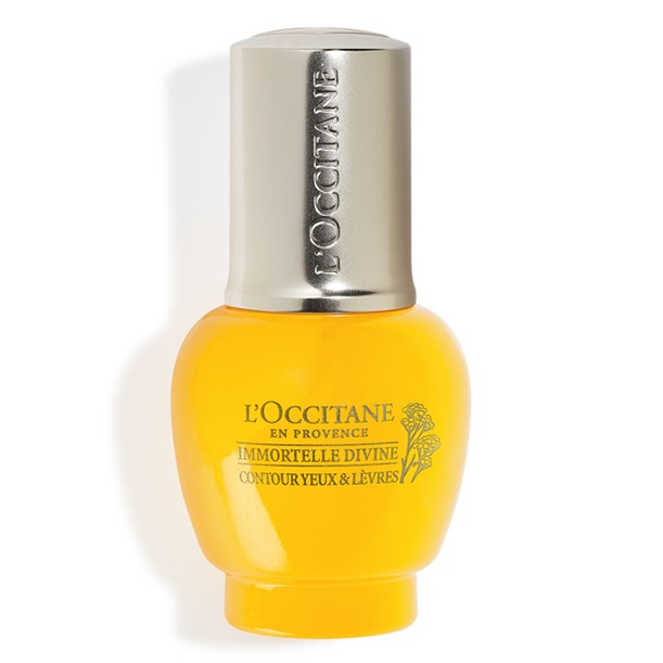 Crema pentru ochi si buze Immortelle Divine Eyes & Lips Contour, 15 ml, L'Occitane
