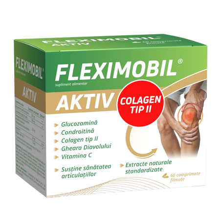Pachet Fleximobil Aktiv, 2 x  60 comprimate filmate, Fiterman 642205