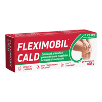 Gel cu efect de incalzire Fleximobil Cald, 100 g, Fiterman