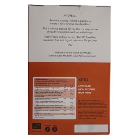 Cereale keto cu caramel, cu continut bogat in proteine, 250 g, Amore 642228