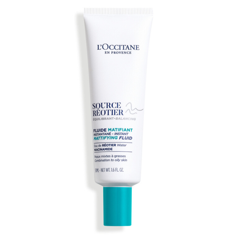 Crema de fata matifianta Aqua Reotier Fluide Mat, 50 ml, L'Occitane