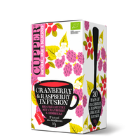 Ceai bio de merisoare si zmeura, 50 g, Cupper