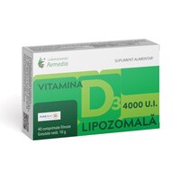 Vitamina D3 Lipozomala, 4000UI, 40 comprimate filmate, Remedia