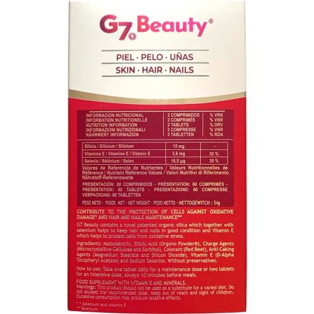 Silicium G7 Beauty, 60 comprimate, Silicium Laboratories 691665
