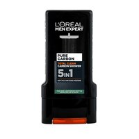 Gel de dus pentru barbati 5-in-1 Pure Carbon Men Expert, 300 ml, LOreal