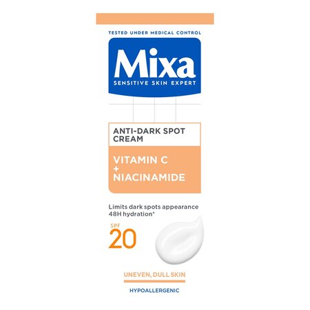 Crema fluida anti-pete pigmentare cu SPF 20 Anti-Dark Spot, 50 ml, Mixa 663659