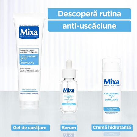 Crema fluida anti-uscaciune Anti-Dryness, 50 ml, Mixa 663676