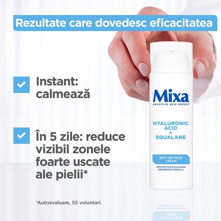 Crema fluida anti-uscaciune Anti-Dryness, 50 ml, Mixa 663673