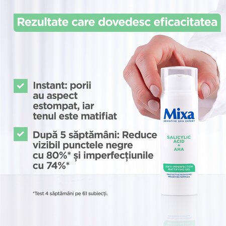 Crema hidratanta anti-imperfectiuni Anti Imperfection, 50 ml, Mixa 663682