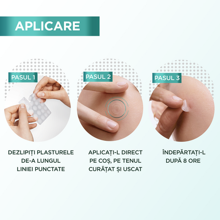 Plasturi invizibili pentru cosuri Pimple Patch Pure Active, 22 bucati, Garnier 644570