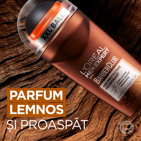 Roll-on antiperspirant pentru barbati Barber Club Men Expert, 50 ml, LOreal 644461