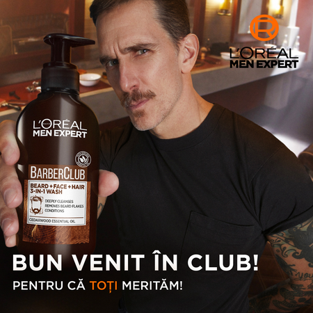 Gel de curatare 3 in 1 pentru barbati Barber Club Men Expert, 200 ml, LOreal 644468