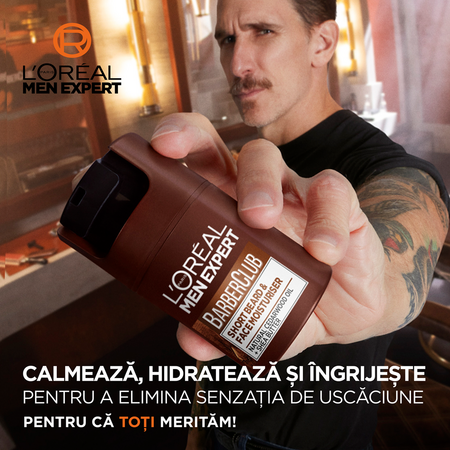 Crema hidratanta  pentru barba Men Expert Barber Club, 50 ml, L'Oreal Paris 644458
