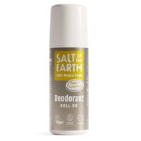 Deodorant roll-on vegan unisex, Amber & Sandalwood, 75 ml, Salt Of The Earth