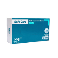 Manusi nitril Safe Care PPS Albastre marimea S, 100 bucati, PPS Gloves