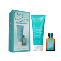 Set crema pentru definirea buclelor, 75 ml + ulei tratament pentru toate tipurile de par, 15 ml, Moroccanoil