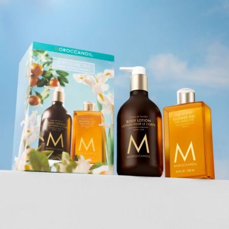 Set Lotiune de corp + Gel de dus Soleil de Tanger, 360 ml + 250 ml, Moroccanoil 643351
