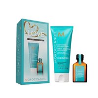 Set profesional masca intensiv hidratanta, 75 ml + ulei pentru toate tipurile de par, 15 ml, Moroccanoil