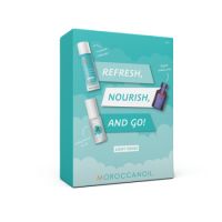 Set Refresh Sampon uscat nuanta deschisa, 65 ml + Ulei tratament Violet, 25 ml + Parfum par si corp, 30 ml, Moroccanoil