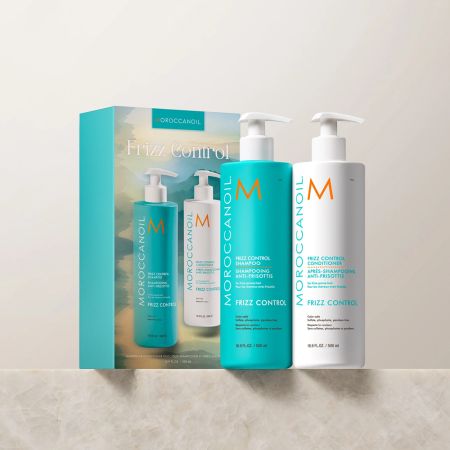 Set sampon si balsam Frizz Control, 2 x 500 ml, Moroccanoil 643431