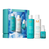 Set Sampon pentru hidratare, 250 ml + Balsam pentru hidratare, 250 ml, Masca hidratanta, 75 ml, Moroccanoil