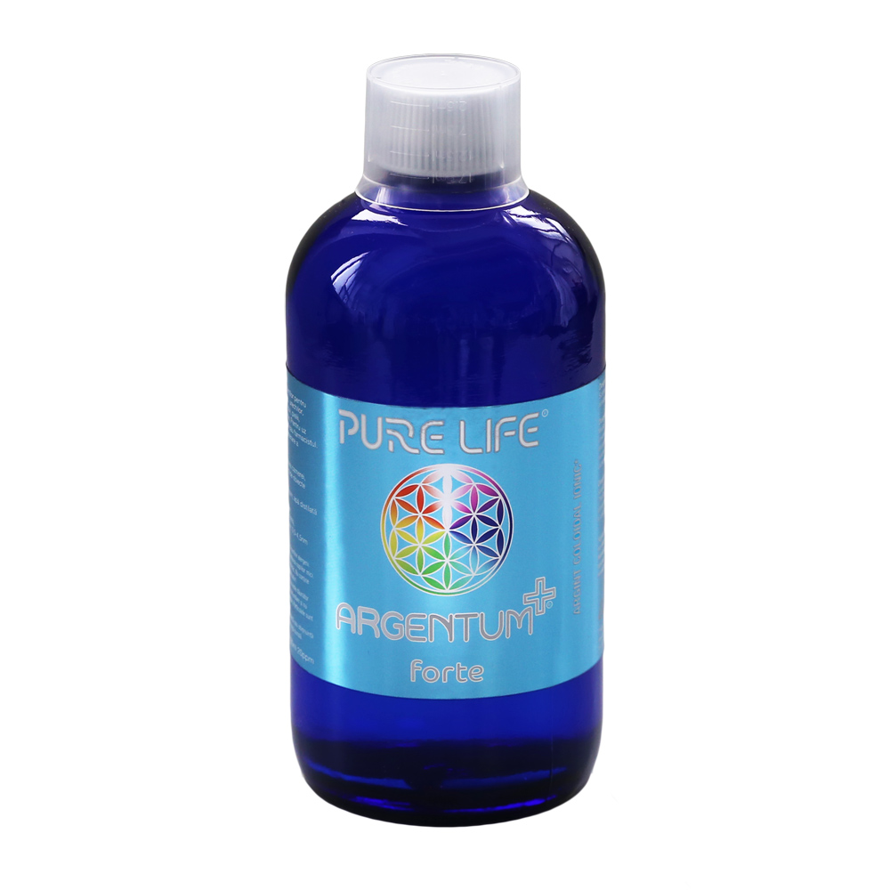 ARGENTUM+ Forte 20ppm, Argint Coloidal Ionic, 480 ml, Pure Life