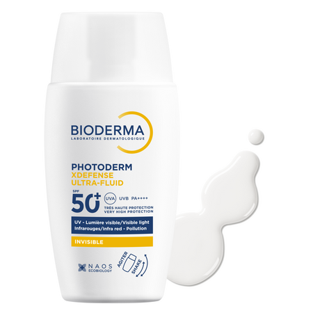 Fluid invizibil cu protectie solara SPF 50+ Photoderm Xdefense, 40 ml, Bioderma 738868