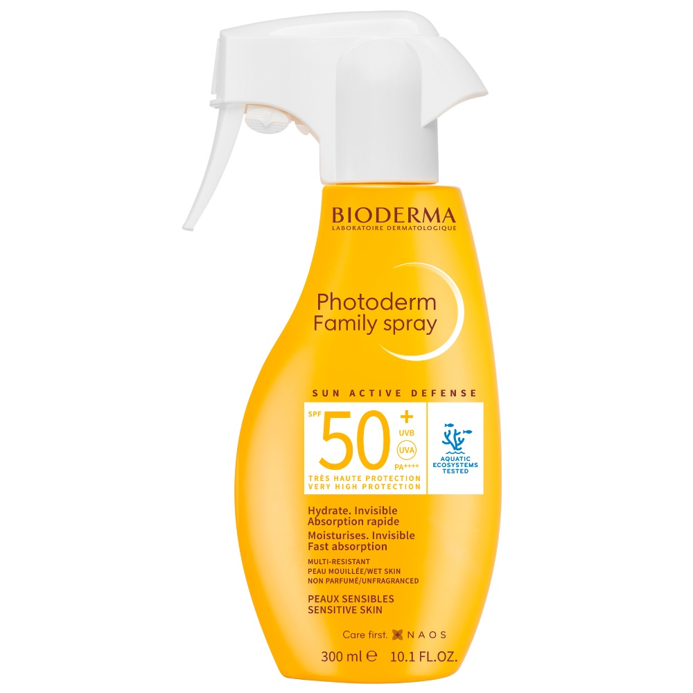 Spray cu protectie solara SPF 50+ Photoderm Family, 300 ml, Bioderma