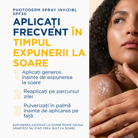 Spray invizibil pentru protectie solara SPF30 Photoderm, 300 ml, Bioderma 738777