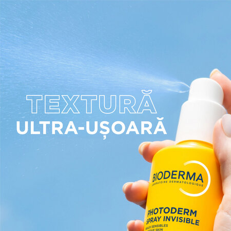 Spray invizibil pentru protectie solara SPF50+ Photoderm, 200 ml, Bioderma 737248