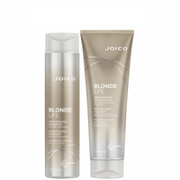 Pachet Sampon pentru parul blond 300 ml + Balsam pentru parul blond 250 ml Blonde Life Brightening, Joico